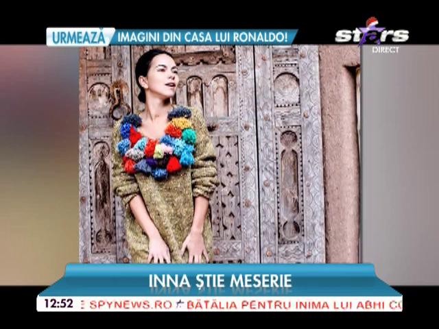 Inna ştie meserie! P&acirc;nă şi Fuego ar fi invidios! Cum &icirc;mpodobeşte ea bradul nu o  face nimeni