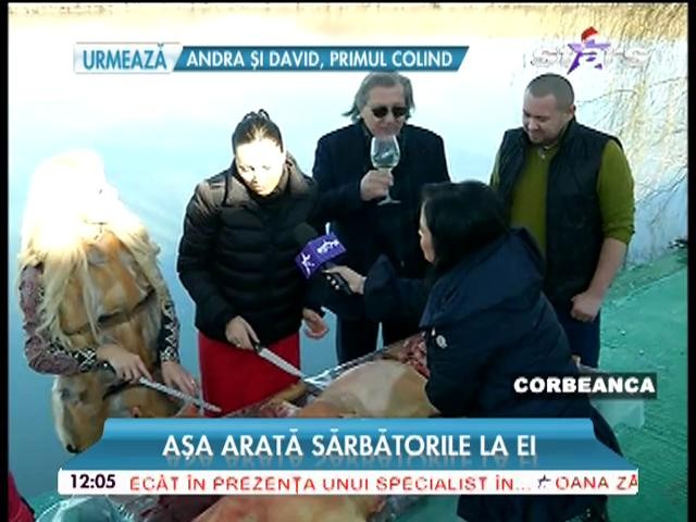 Aşa nu credeai că o să o vezi vreodată! Brigitte Sfăt jupoaie şoriciul de pe porc! Ce spune Ilie Năstase despre talentele ei culinare
