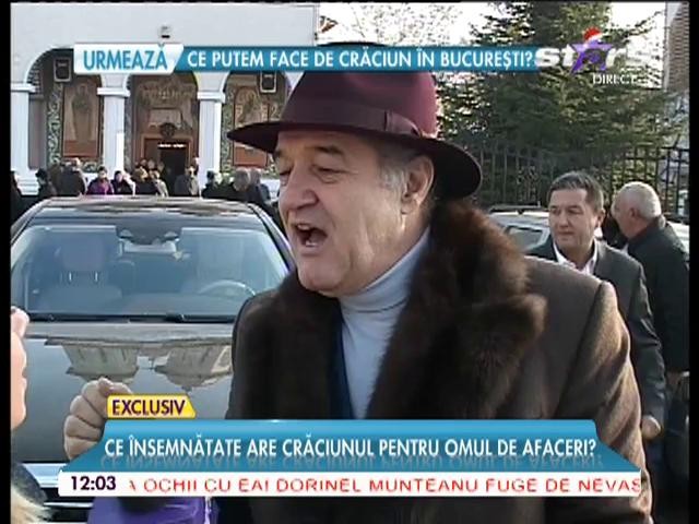 Crăciun &icirc;n lacrimi pentru Gigi Becali: "Azi devenim fii ai Lui Dumnezeu"
