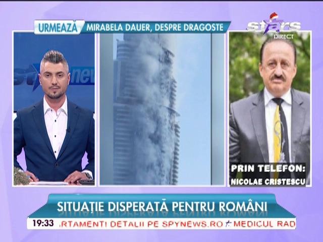 Un fost şef al unei echipe de fotbal renumite din ţară a fost &icirc;n hotelul din Dubai care a ars! "Am pierdut tot ce aveam"