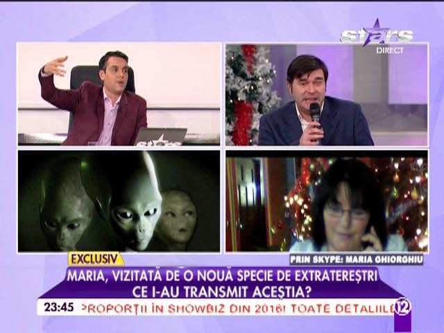 Maria, vizitată de o nouă specie de extratereştri!