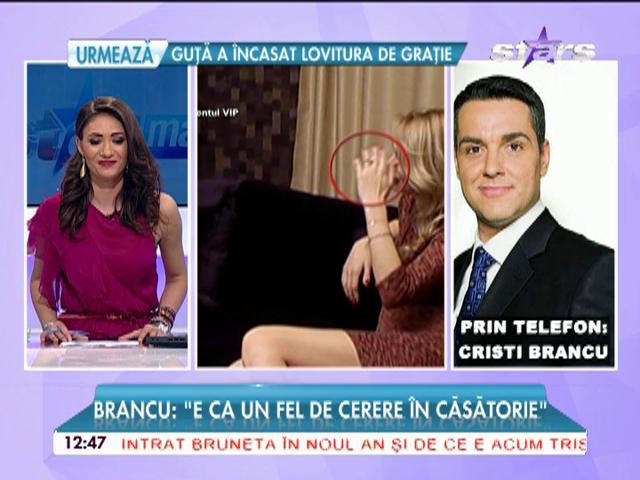 Cristian Borcea a cerut-o &icirc;n căsătorie pe Valentina Pelinel? Cristi Brancu vorbeşte despre inelul de pe degetul blondei