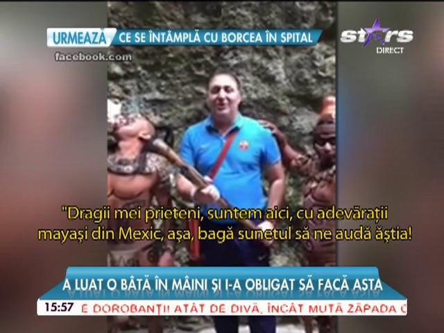 A luat o b&acirc;tă &icirc;n m&acirc;ini şi l-a obligat să facă asta! Vali Vijelie a dat iama &icirc;n băştinaşi