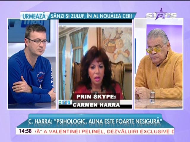 Carmen Harra, despre Alina Borcea: "Este un om foarte sensibil şi ar putea intra &icirc;n depresie!"