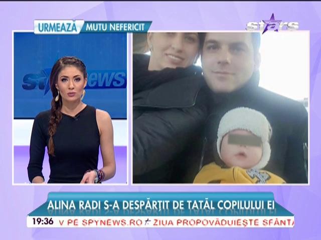 Alina Radi s-a despărţit de tatăl copilului ei!