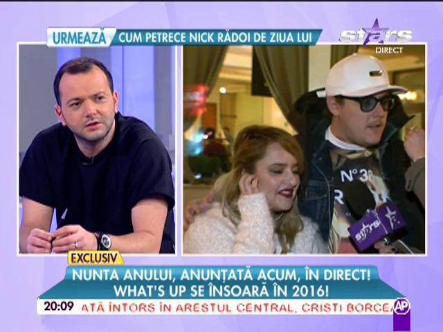 What`s Up a dezvăluit data nunţii! Detalii incredibile despre marele eveniment