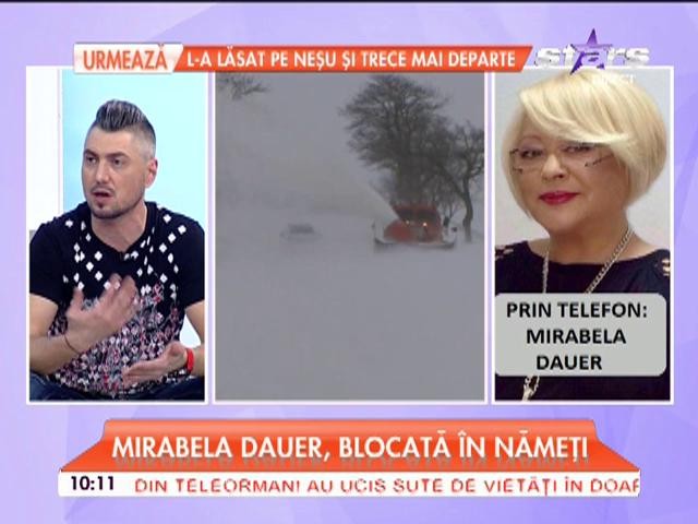 Mirabela Dauer, necaz odată cu viscolul! "Sunt at&acirc;t de amăr&acirc;tă, at&acirc;t de supărată!"