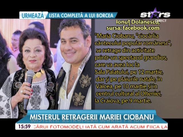 Misterul retragerii Mariei Ciobanu! A luat prin surprindere şi pe rudule apropiate