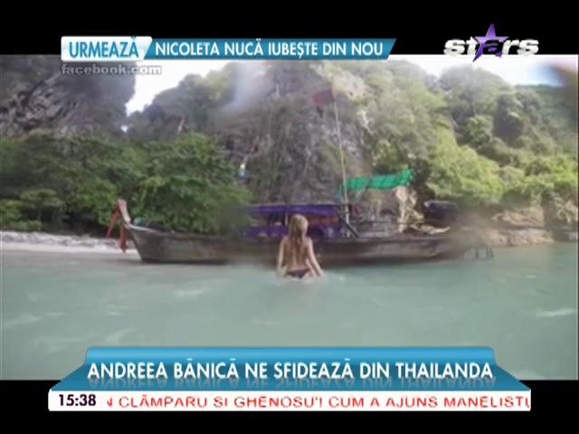 Unii sunt blocaţi &icirc;n nămeţi, alţii stau &icirc;n costum de baie! Andreea Bănică ne sfidează din Thailanda!