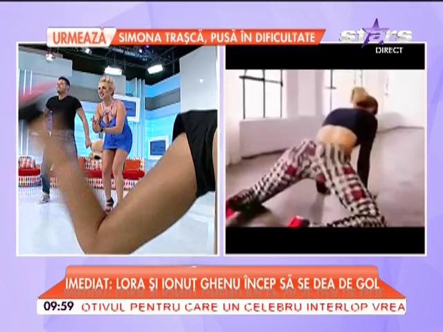 TWERK de senzaţie! Raluca Dumitru s-a luat la &icirc;ntrecere cu asistenta lui Mihai Morar!
