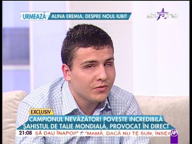 Monica Tatoiu şi Mihai Morar, impresionaţi de campionul la şah nevăzător! Ce decizie au luat cei doi după ce l-au &icirc;nt&acirc;lnit pe adolescent