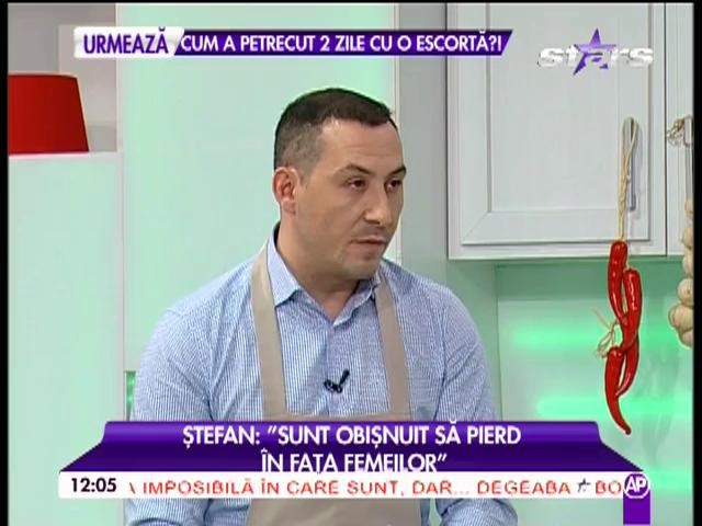 Ştefan Stan, dezamăgit în dragoste: "Sunt obişnuit să pierd în faţa femeilor!"