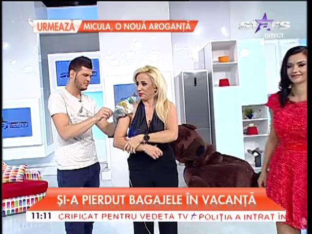 Incident neplăcut, &icirc;n direct! Rocsana Marcu a căzut &icirc;n platoul "Star Matinal": "S-a umflat umărul!"