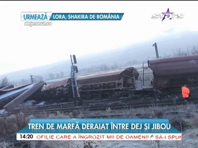 Tren de marfă deraiat &icirc;ntre Dej şi Jibou! Circulaţia feroviară a fost &icirc;ntreruptă