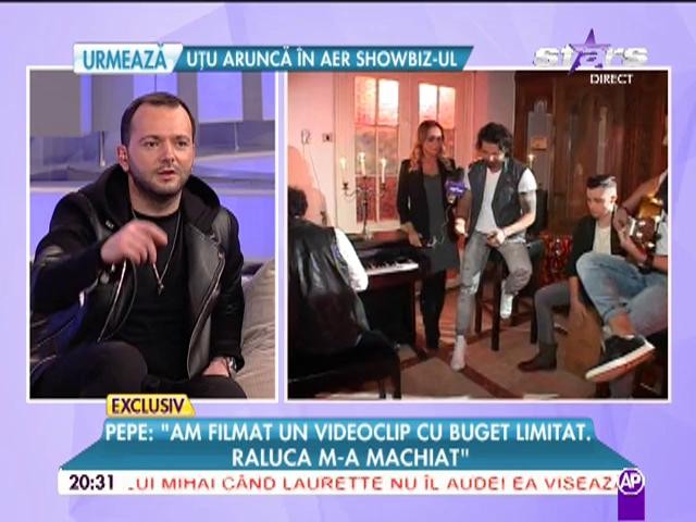 Pepe se pregăteşte să intre &icirc;n sufletele fanilor săi: "Am filmat un videoclip cu buget limitat. Raluca m-a machiat"