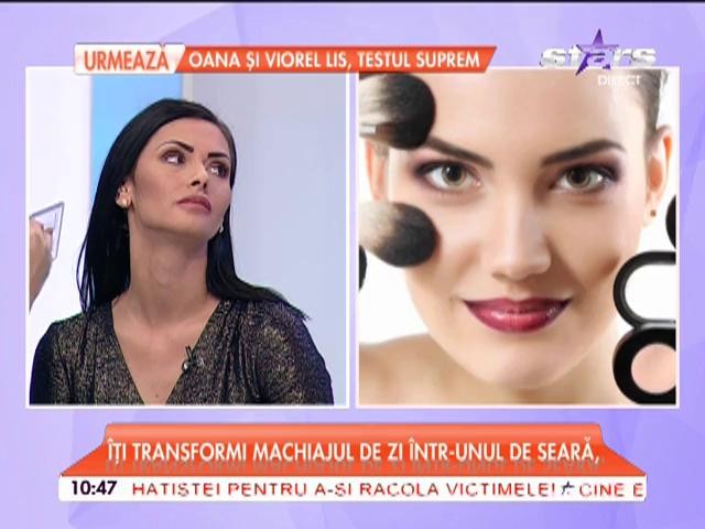 Cum transformi un machiaj de zi &icirc;ntr-unul de noapte.  &Icirc;nvaţă c&acirc;teva trucuri pe care poţi să le faci acasă