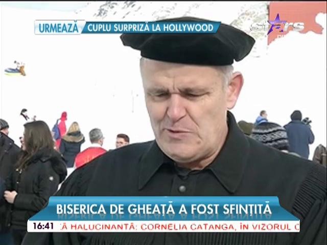 Biserica de gheaţă au fost sfinţită! Slujbă inedită &icirc;n inima munţilor