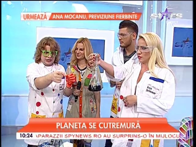 Experimente chimice teribile &icirc;n emisiunea "Star Matinal"! Ai mai văzut vreodată cum apa se scurge &Icirc;N SUS?