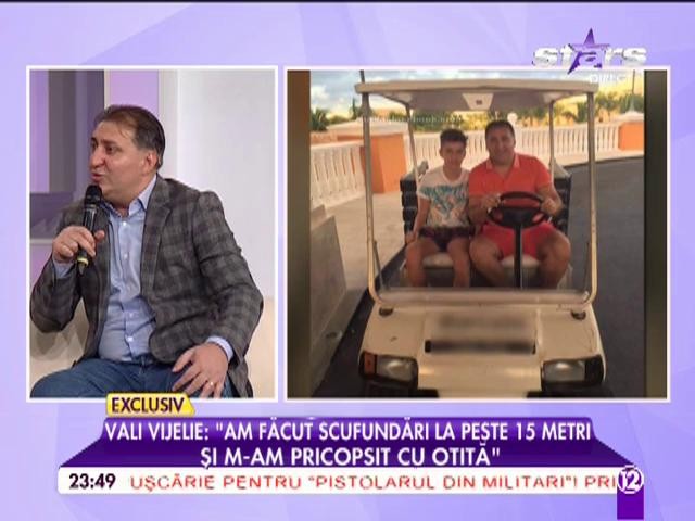 Vali Vijelie, aventuri din vacanţă: "Am făcut scufundări la peste 15 metri şi m-am procopsit cu otită"