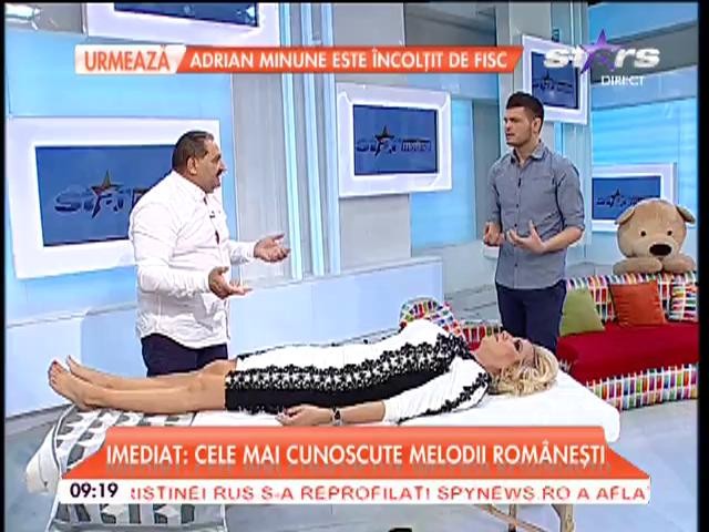 Demonstraţie uluitoare, &icirc;n direct! Rocsana Marcu, supusă unei terapii incredibile: "Parcă &icirc;mi pluteşte corpul!"