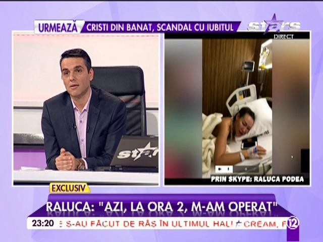 Raluca Podea, prima apariţie după implantul fesier! A vorbit chiar de pe patul de spital