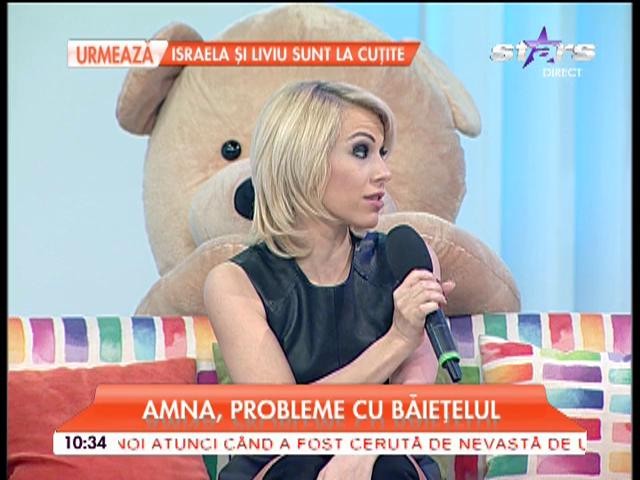 Amna a trecut prin momente dificile: "Copilul meu a fost internat &icirc;n spital. A avut virusul AH1N1"
