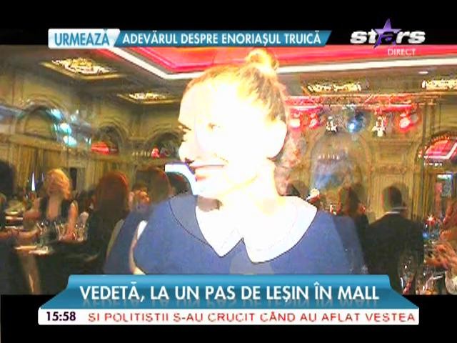 Cristina Cioran, la un pas de leşin &icirc;n mall: "Simţeam aşa că mă ia cu transpiraţii!"