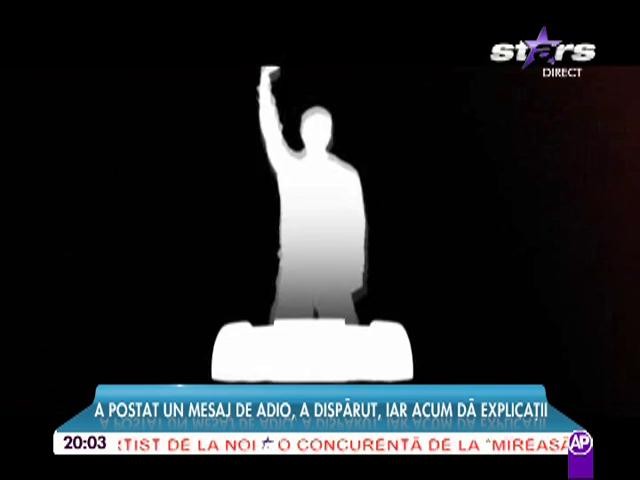 Primele declaraţii ale Dj-ului dispărut! Ce a spus despre ameninţarea lui cu sinuciderea