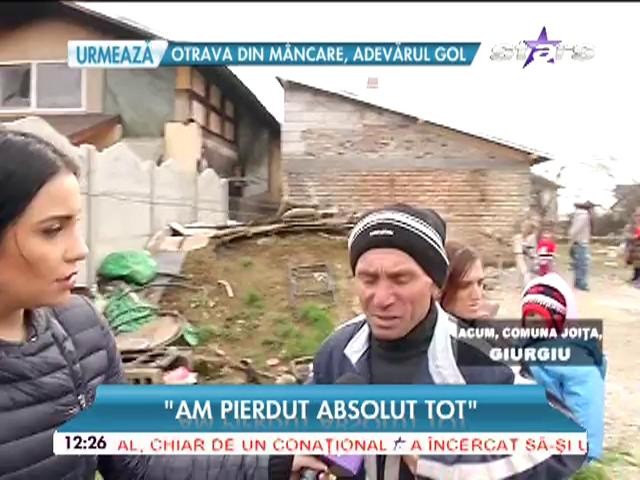 I-a murit soţia, i-a ars casa, iar copiii lui au rămas fără adăpost! Povestea emoţionantă a domnului Nelu