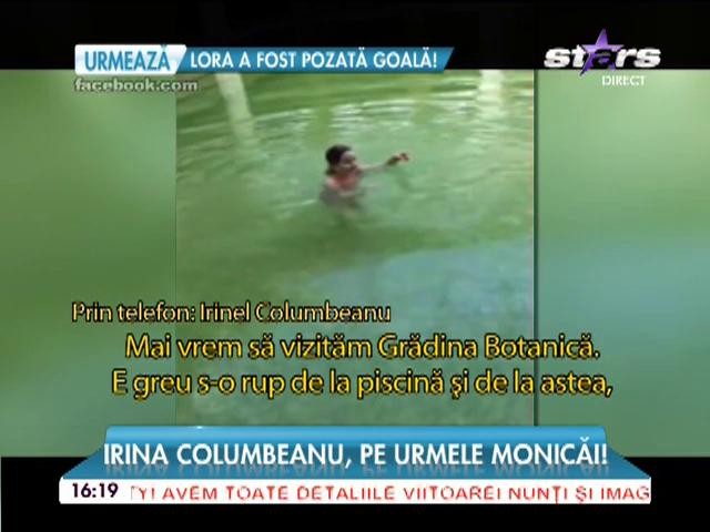 Irina Columbeanu, pe urmele Monicăi! Cum &icirc;i ghidează Irinel paşii fiicei sale