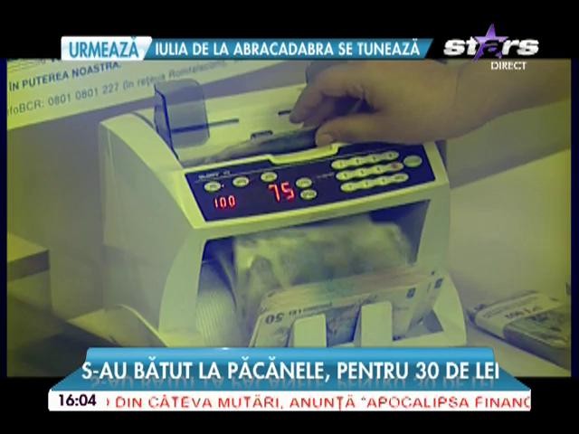 S-au bătut la păcănele pentru 30 de lei
