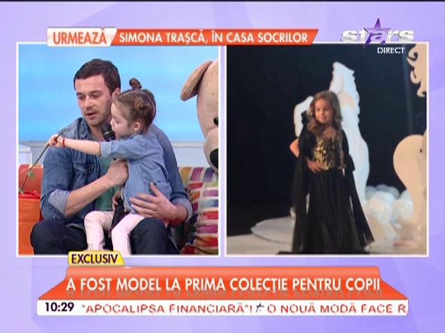 Micuţa Sophia, pe post de ganteră! Dan Cuceru e un tată fericit