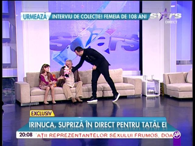 Irinel Columbeanu, prima apariţie cu alături de fiica lui &icirc;ntr-un platou de televiziune: "La 9 ani, &icirc;l studiază pe Shakespeare!" 2