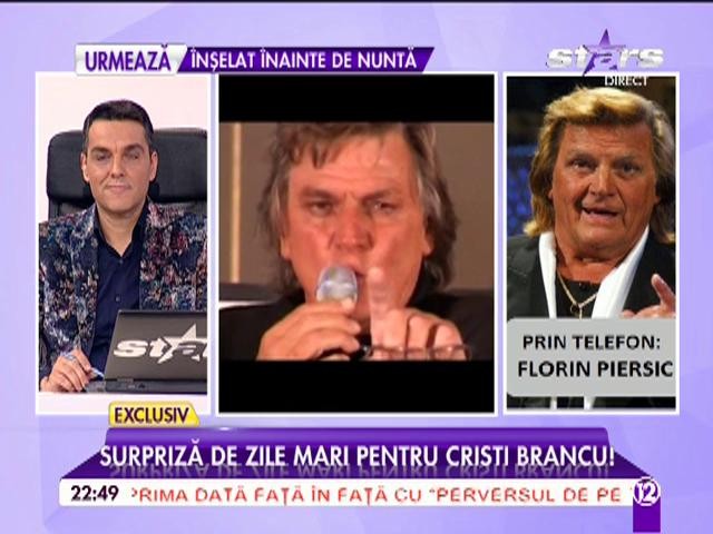 Florin Piersic, surpriză de zile mari pentru Cristi Brancu