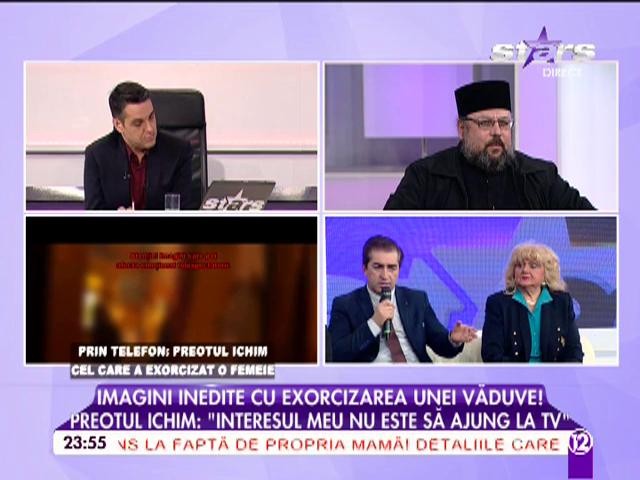 Imagini inedite cu exorcizarea unei văduve! Preotul care a realizat acest ritual bizar a făcut declaraţii exclusive 2