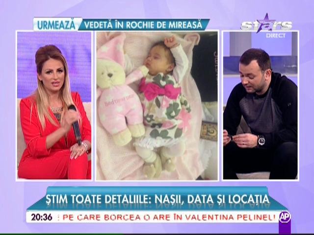 S&acirc;nziana Buruiană, detalii despre botez! Dată, naşi şi locaţie