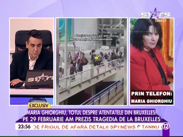 Maria Ghiorghiu a prevestit tragedia de la Bruxelles, iar acum face noi dezvăluiri &icirc;nfricoşătoare: "O să aibă loc atentate &icirc;n Rom&acirc;nia!"