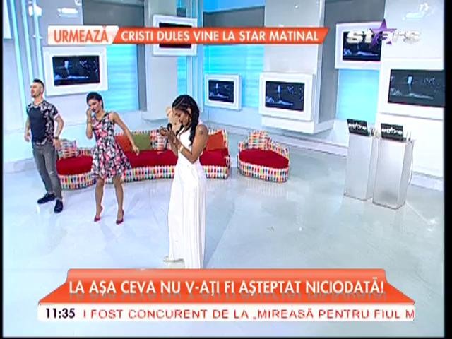 Nyanda, una dintre cele mai cunoscute artiste de peste ocean, prin probe de foc &icirc;n platoul matinalilor!