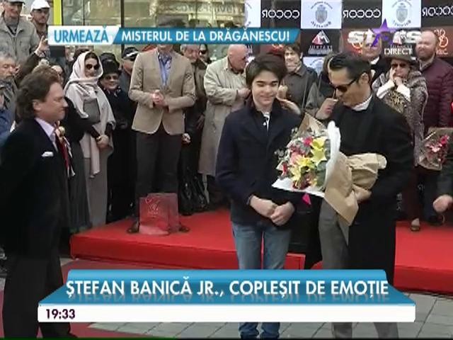 Ştefan Bănică Jr., copleşit de emoţie! Lavinia P&icirc;rva i-a fost alături
