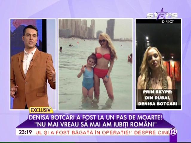 Denisa Botcari a ajuns de urgenţă la spital: "Credeam că o să mor!"