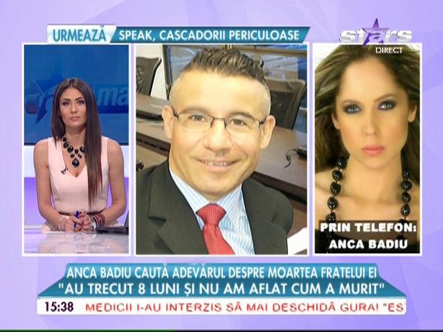 Anca Badiu caută adevărul despre moartea fratelui ei: "Au trecut 8 luni şi nu am aflat cum a murit!"