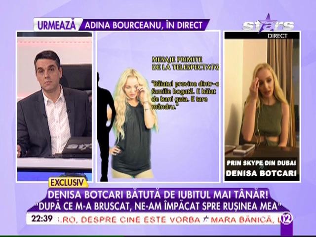 Denisa Botcari, bătută de iubitul mai t&acirc;năr! "A venit &icirc;n Londra după mine"