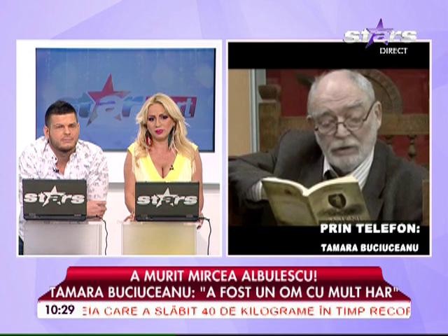 Tamara Buciuceanu, &icirc;ndurerată de moartea marelui actor Mircea Albulescu: "S-a stins un om cu har"