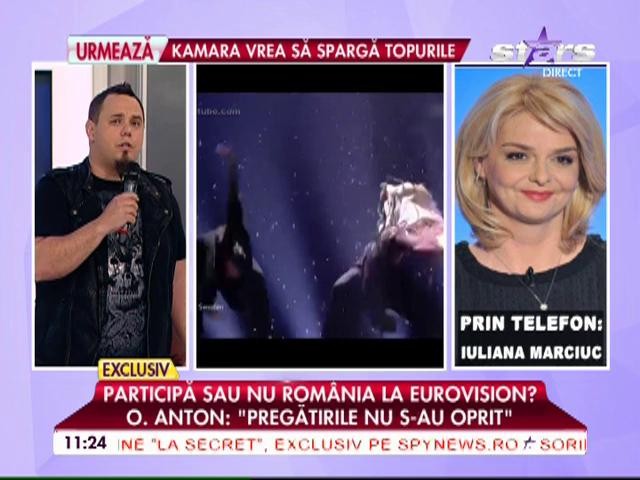 Participă sau nu Rom&acirc;nia la Eurovision? Iuliana Marciuc a dat verdictul &icirc;n direct, la TV