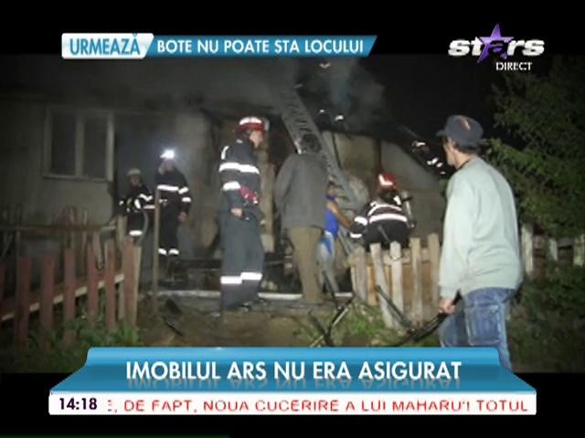 Incendiu devastator &icirc;n Sinaia! Flăcările au mistuit casa &icirc;n doar c&acirc;teva mintue!