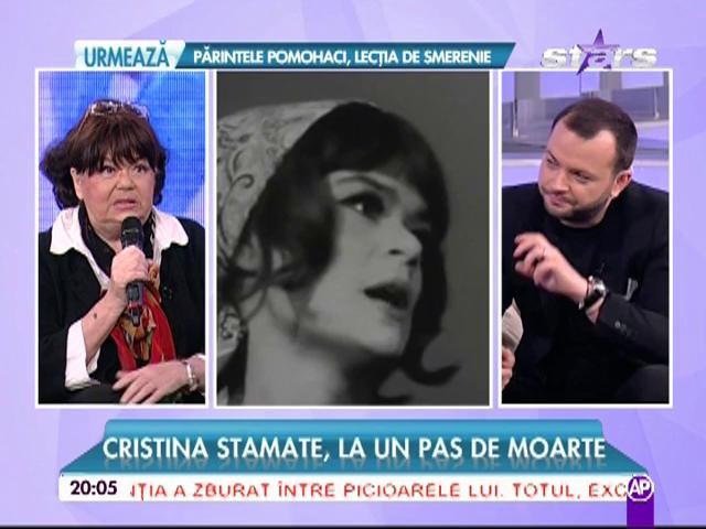 Cristina Stamate, după ce a fost aproape de moarte