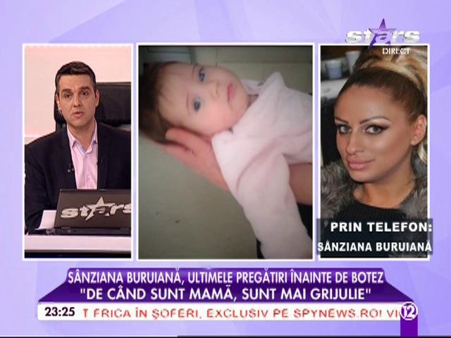 S&acirc;nziana Buruiană, despre botezul fiicei sale. Cine vine la eveniment și c&acirc;nd vrea al doilea copil