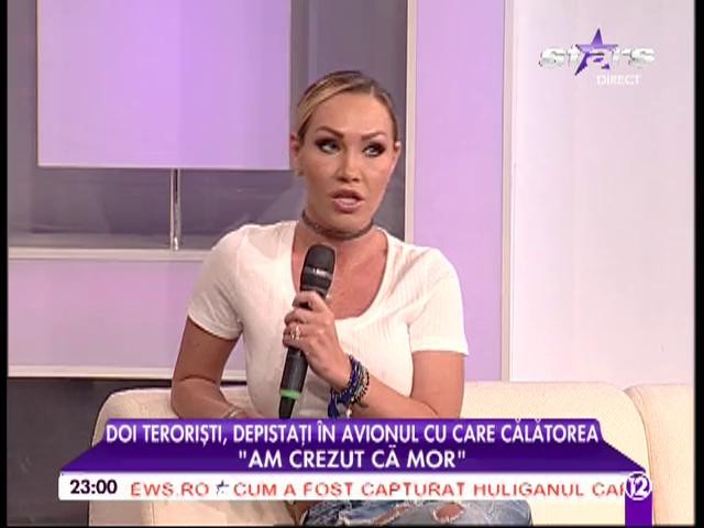 Raluca Podea a trecut prin clipe de groază. Doi teroriști au fost prinși &icirc;n avionul cu care călătorea
