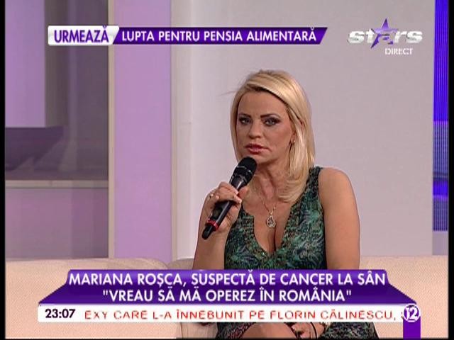 Mariana Roşca, suspectă de cancer! Blonda are 12 noduli la s&acirc;n: "Cel mai mare are 3 cm"