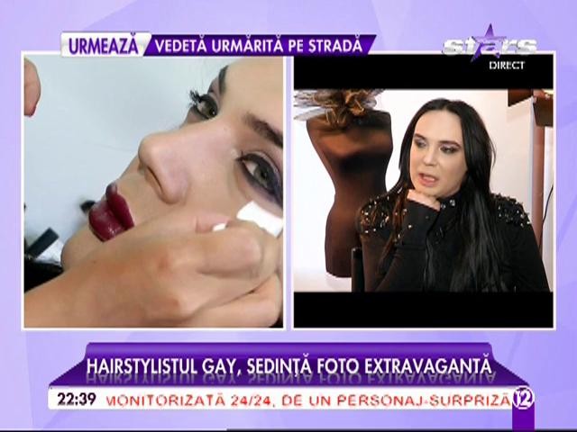Hairstylistul gay, şedinţă foto extravagantă. Adi Constantin s-a &icirc;mbrăcat pentru prima oară &icirc;n rochie